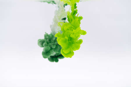 white green light green smoke backgroundの写真素材