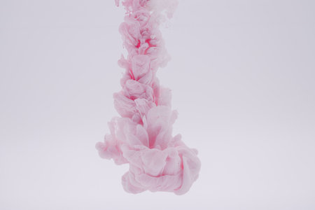white pink smoke backgroundの写真素材