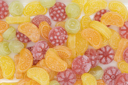 colorful fruit candy backgroundの写真素材