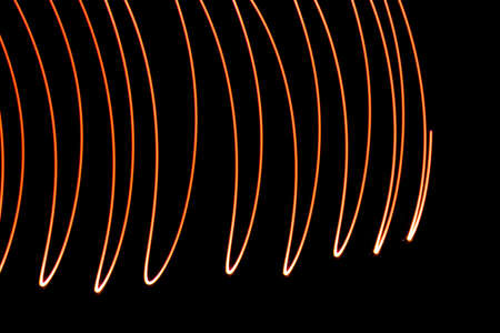 Design expressed in orange lightの写真素材