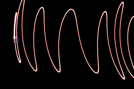 Design expressed in orange lightの写真素材