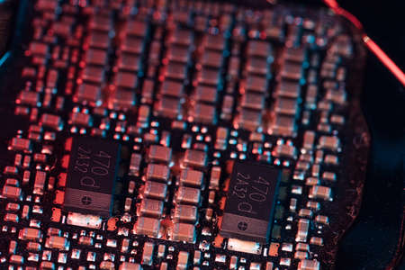 microchip semiconductorの写真素材