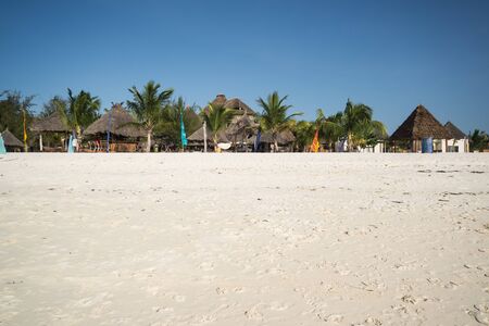 Touristic buildings at Kendwa, on northwestern part of Zanzibarのeditorial素材