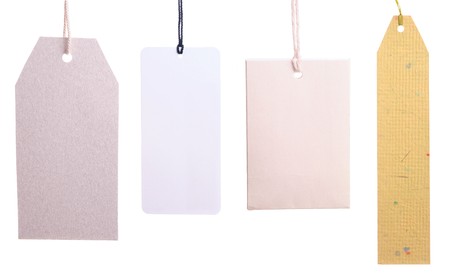 Set of paper tags