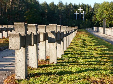 Old military cemetery in Palmiry, Poland