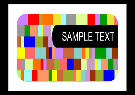 television test screen with copy space in text のイラスト素材