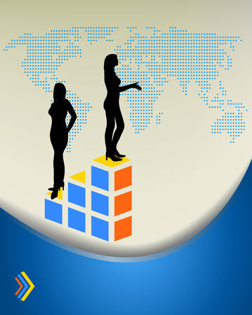 Illustration of business peopleのイラスト素材