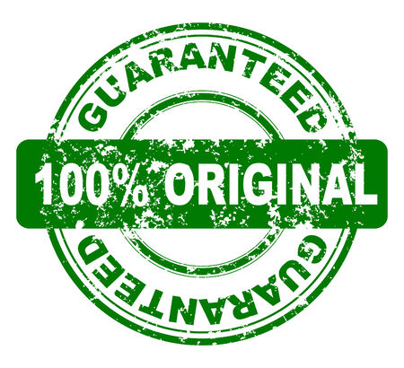 Grunge stamp with 100% guaranteed, vector のイラスト素材