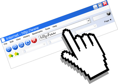 Internet browser with computer pointers