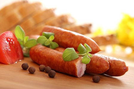 Tasty sausages - short focus 

の写真素材