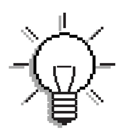 Light bulb - computer iconのイラスト素材