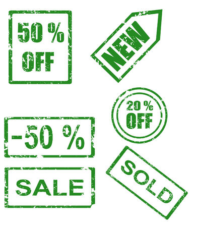 Rubber stamp series - sales のイラスト素材