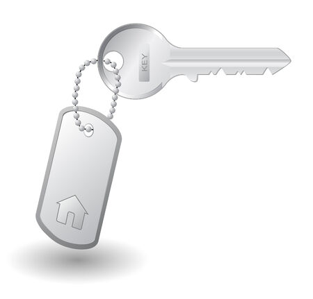 Key to own home, isolated on white backgroundのイラスト素材