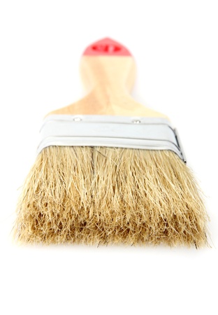 new paint brush isolated on a white background, short focusの写真素材