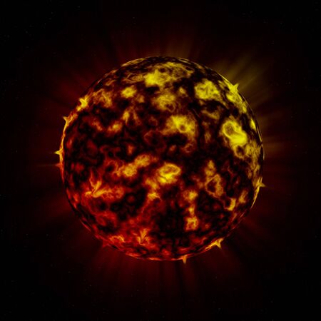 Fire alien planet 