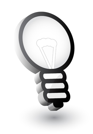 Vector bulb (mouse pointer, idea symbol, inspiration)のイラスト素材