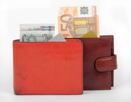 poor and rich walletsの写真素材