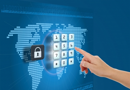Concept of security and protection in Internetの写真素材