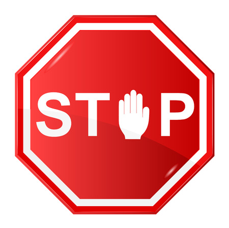 illustration of Stop signのイラスト素材