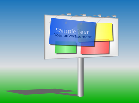 Outdoor big advertising construction, vectorのイラスト素材