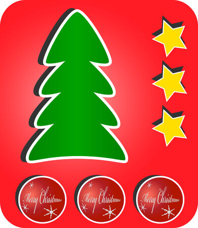 Greeting christmas card, vectorのイラスト素材