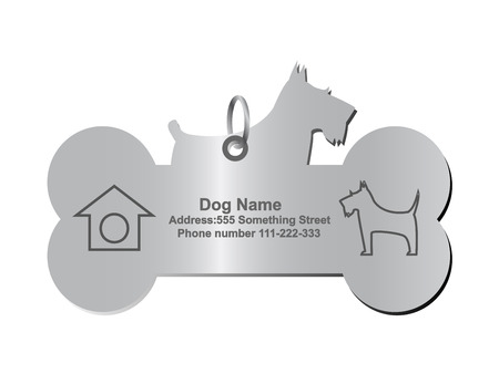 identity tags for dogのイラスト素材