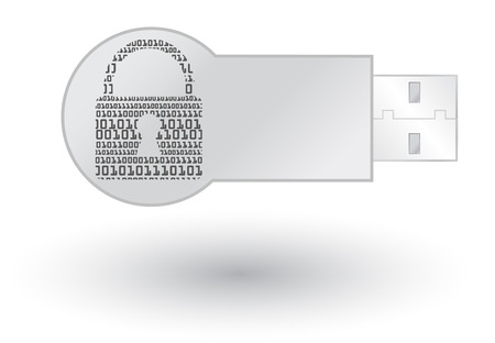 Secure Usb drive conceptのイラスト素材