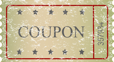 Old vector vintage paper sale couponのイラスト素材