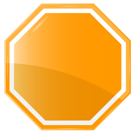 Isolated Blank Orange Sign, Vectorのイラスト素材