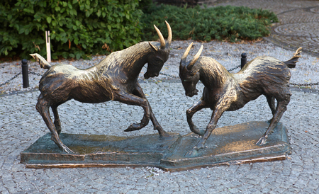 Symbol of the PoznaÅ city - Poznan flipsの写真素材