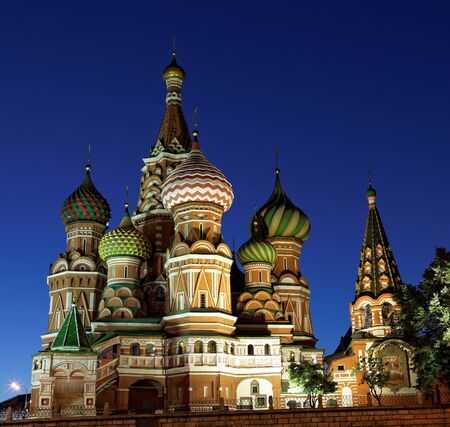Saint Basilica Cathedral at the Red Square in Moscowのeditorial素材