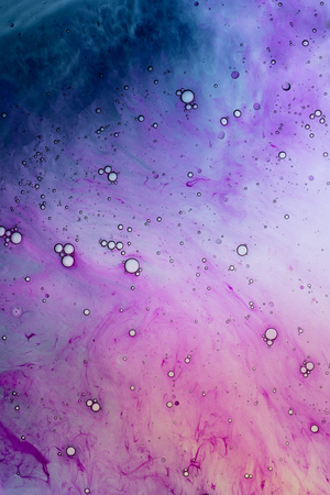 Water and paint textures aerial view, abstract backgroundの写真素材