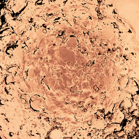 Water Splash,bubbles,ripples  overhead view, abstract backgroundの写真素材