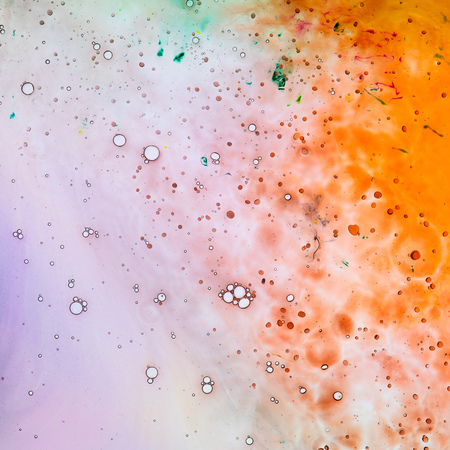 Water and paint textures aerial view, abstract backgroundの写真素材