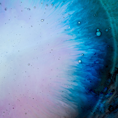 Water and paint textures aerial view, abstract backgroundの写真素材