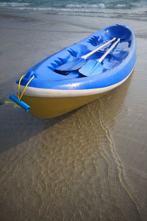 blue kayakの写真素材