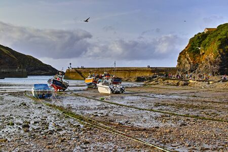 Port Isaac, Cornovaglia, paesaggioの写真素材