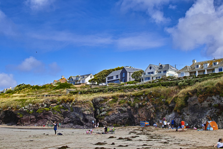 Polzeath, Cornovaglia, paesaggioのeditorial素材