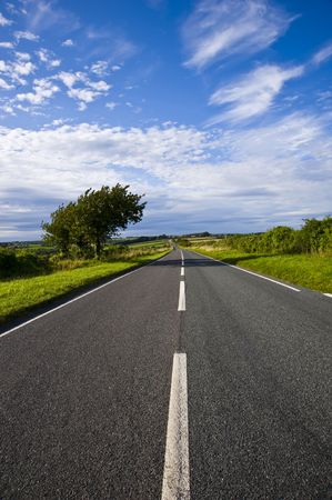 Long straight road