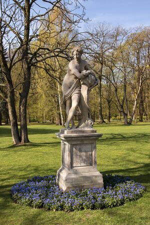 Poland.Warsaw.Sculpture in Lazienki Royal Parkのeditorial素材