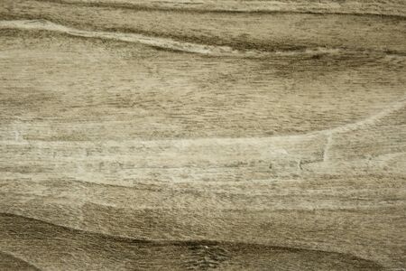 Light gray wooden top in vintage style with numerous stains, scratches, cracks and grain. Interesting background and textureの写真素材