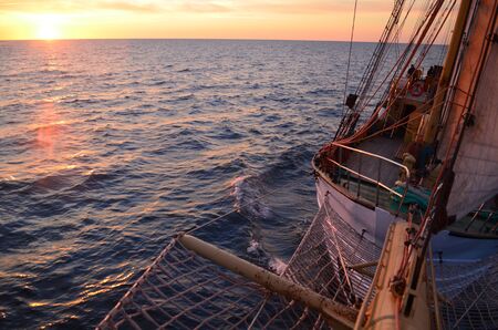Sailing at Baltic Sea.の写真素材
