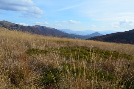 Bieszczady mountains, Polish part of Carpathiansの写真素材