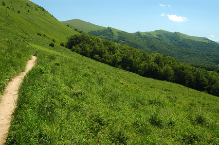 Bieszczady mountains, Polish part of Carpathiansの写真素材