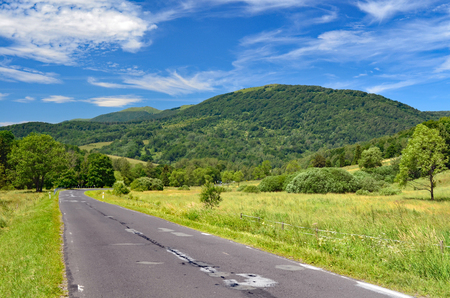 Bieszczady mountains, Polish part of Carpathiansの写真素材