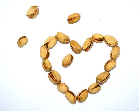 Heart of pistachiosの写真素材