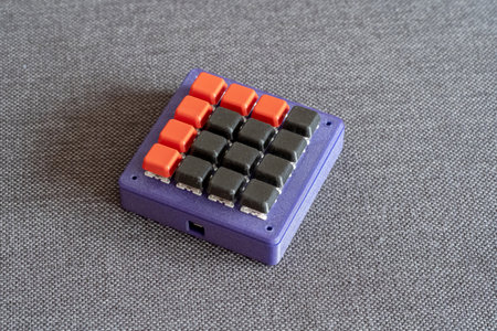 3D printed macro key pad gadget DIY technology self-made color 3d print macro shortcut keyboard,...