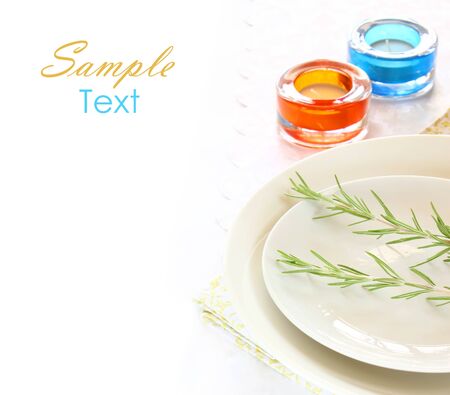 festive table settingの写真素材