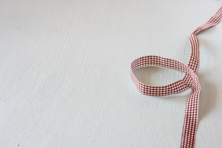 Ribbon on white background の写真素材