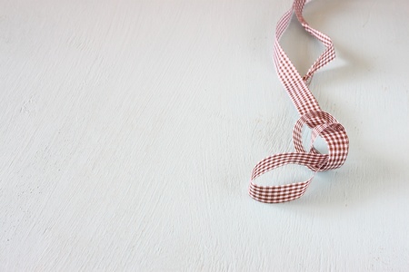 Ribbon on white background の写真素材